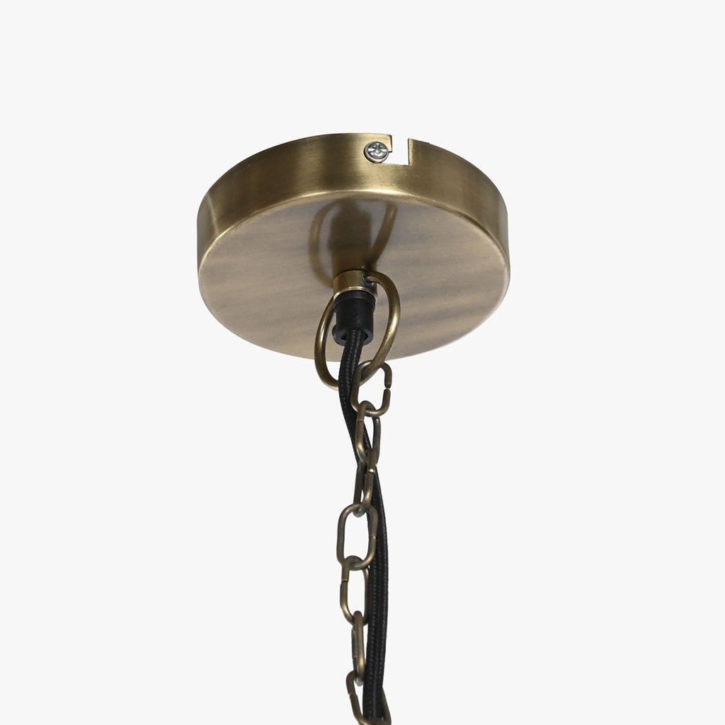 Candeeiro de Teto Triplo Dourado LUXE - Gato Preto