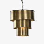 Candeeiro de Teto Triplo Dourado LUXE - Gato Preto
