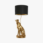 Candeeiro Leopardo Dourado WILD LIGHT - Gato Preto
