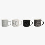 Caneca 360ml MINIMAL CATS - Gato Preto