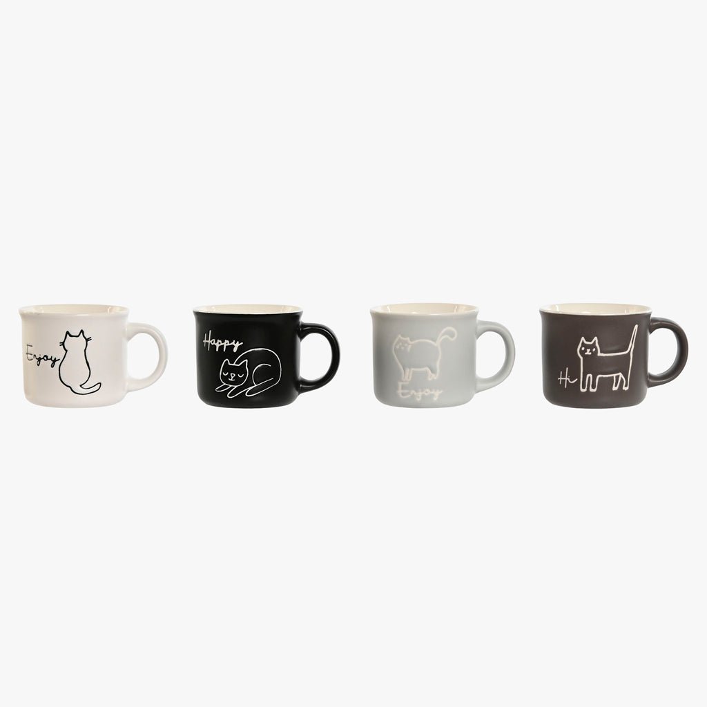 Caneca 70ml MINIMAL CATS - Gato Preto