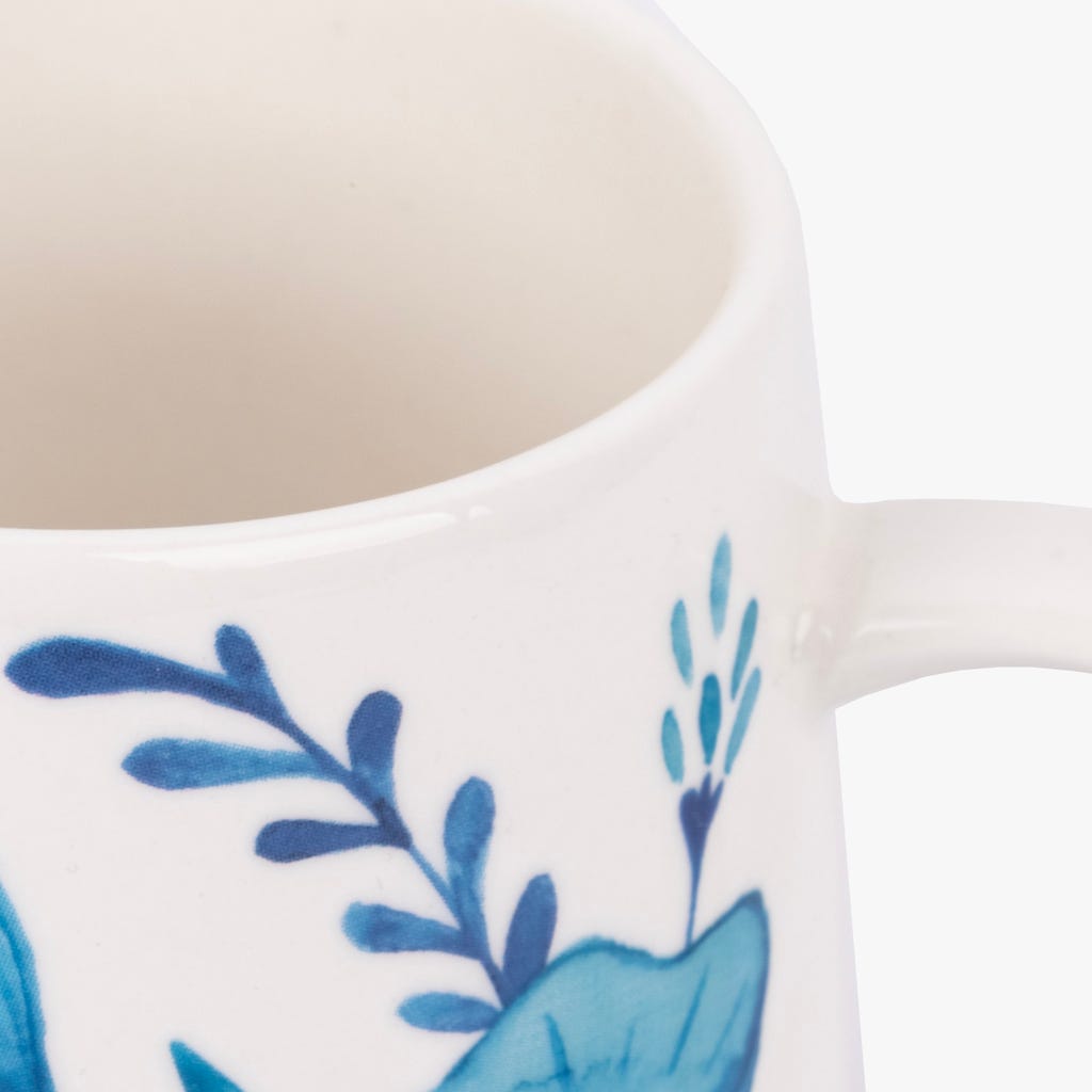 Caneca azul BLUE BIRD - Gato Preto