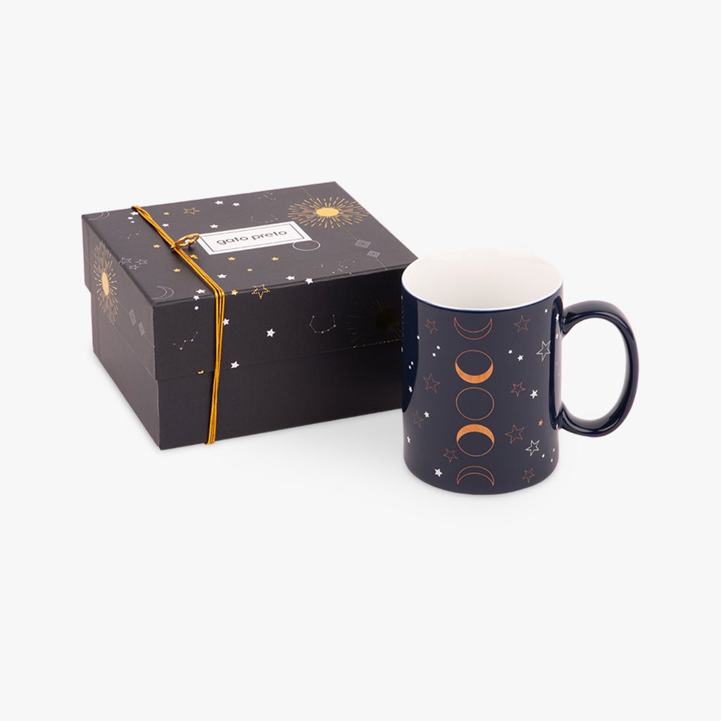 Caneca Azul Luas BRIGHT SKY - Gato Preto