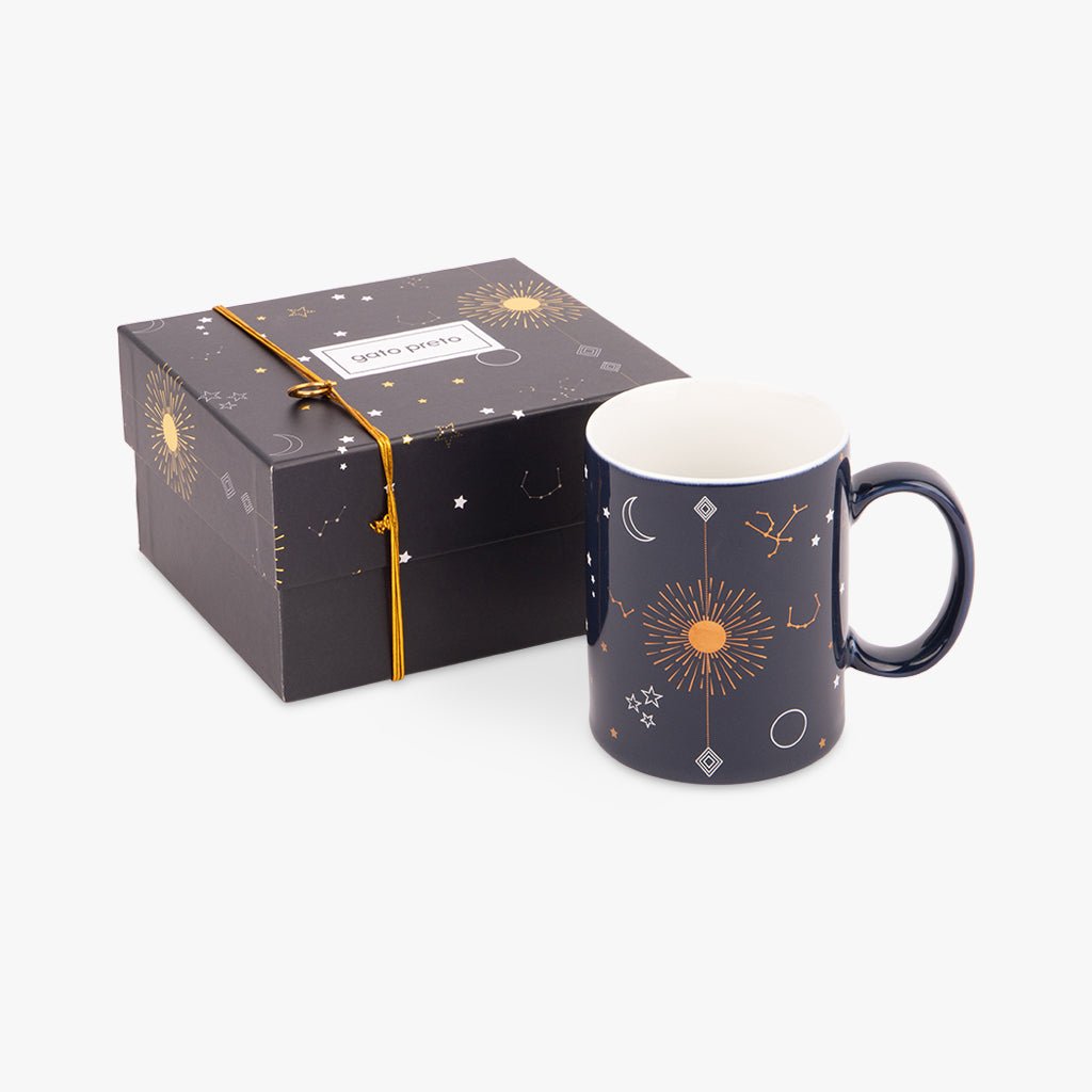 Caneca Azul Sol BRIGHT SKY - Gato Preto