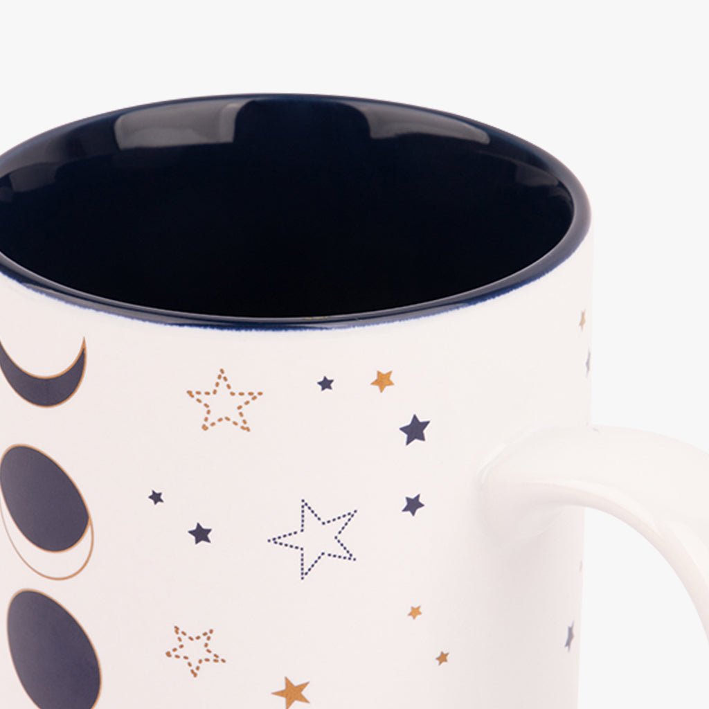 Caneca Branca Luas BRIGHT SKY - Gato Preto