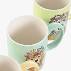 Caneca Cão Flores 360ml BLOOMING CATS&DOGS - Gato Preto