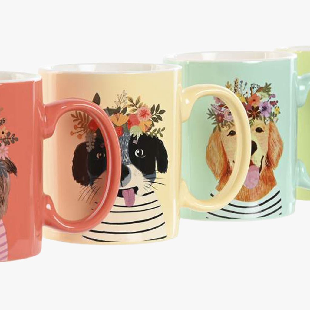 Caneca Cão Flores 360ml BLOOMING CATS&DOGS - Gato Preto