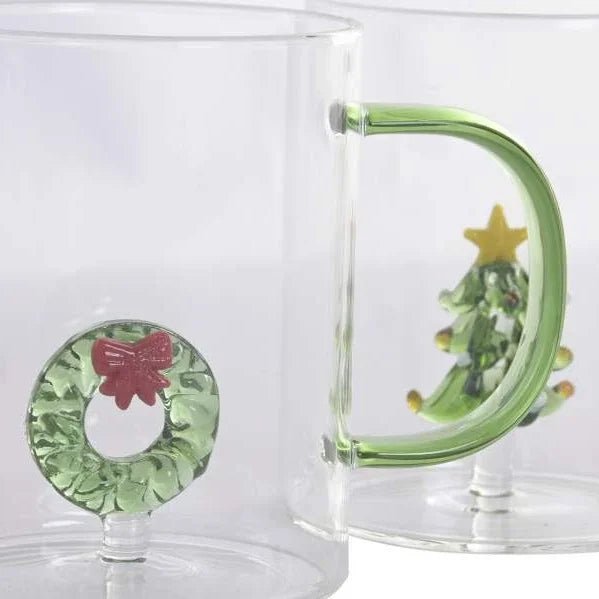 Caneca de vidro sortida 400ml JOYFULL - Gato Preto