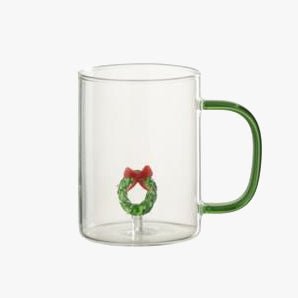 Caneca de vidro sortida 400ml JOYFULL - Gato Preto