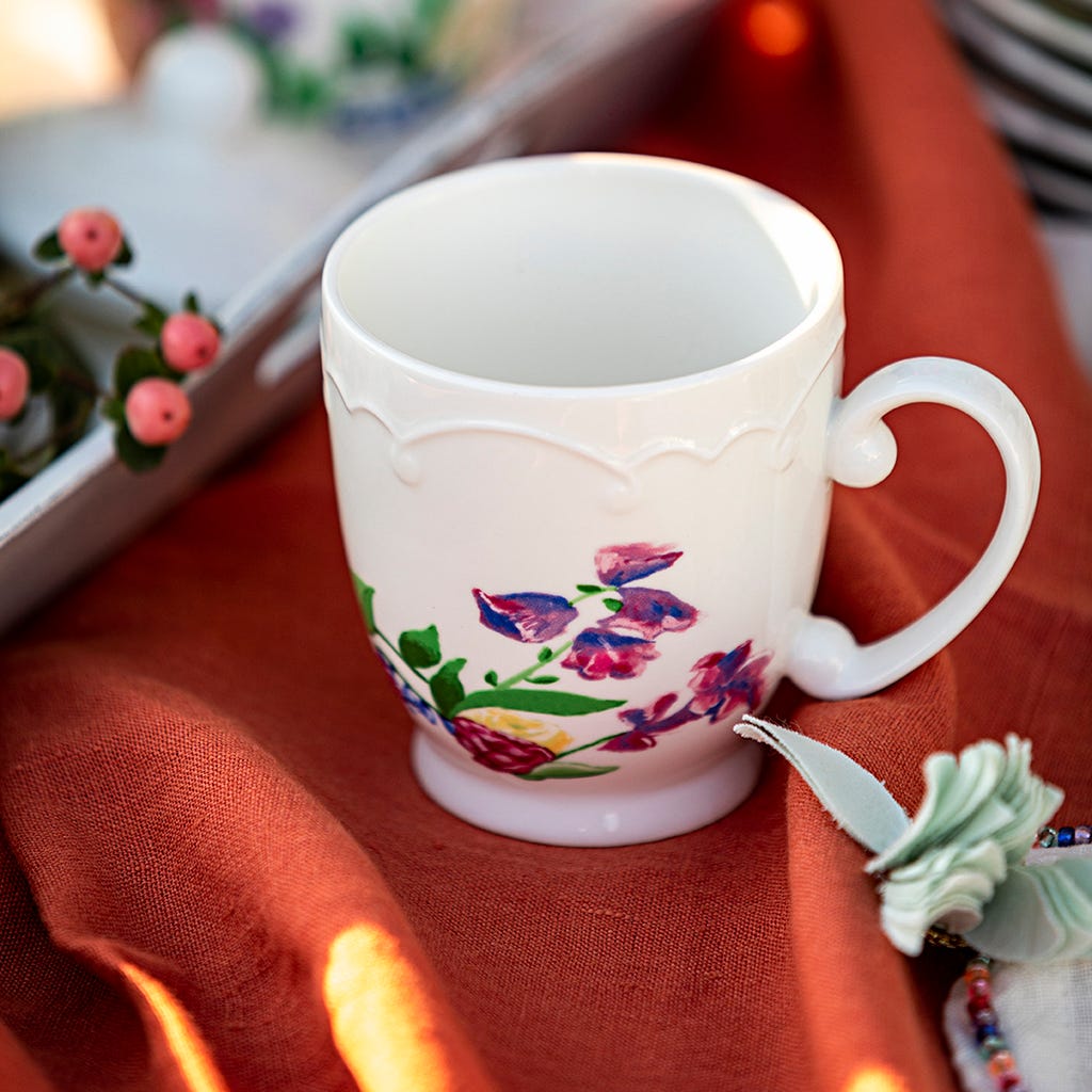 Caneca flowers (conj. 2) MARIE - Gato Preto