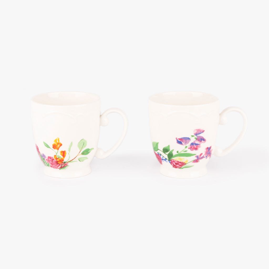 Caneca flowers (conj. 2) MARIE - Gato Preto