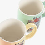 Caneca Gato Flores 360ml BLOOMING CATS&DOGS - Gato Preto