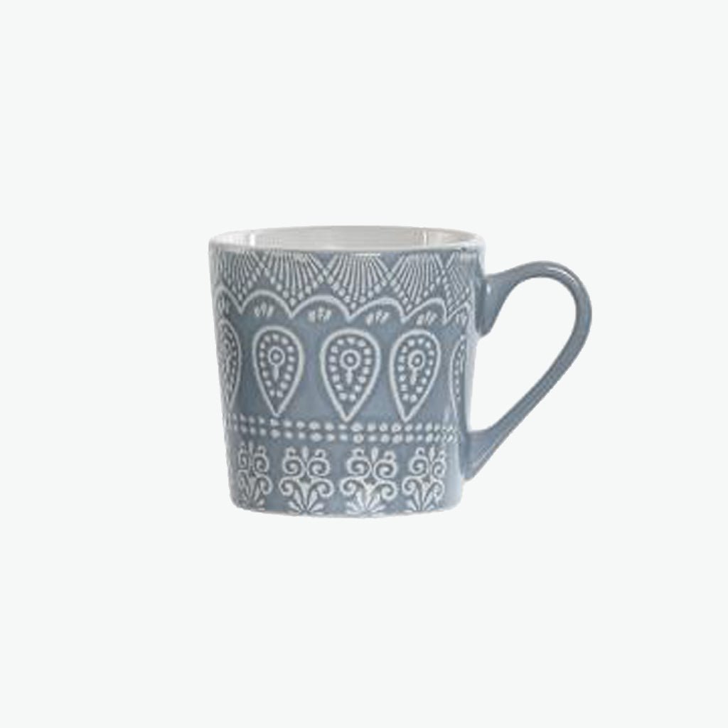 Caneca Mandalas Azul AURORA - Gato Preto