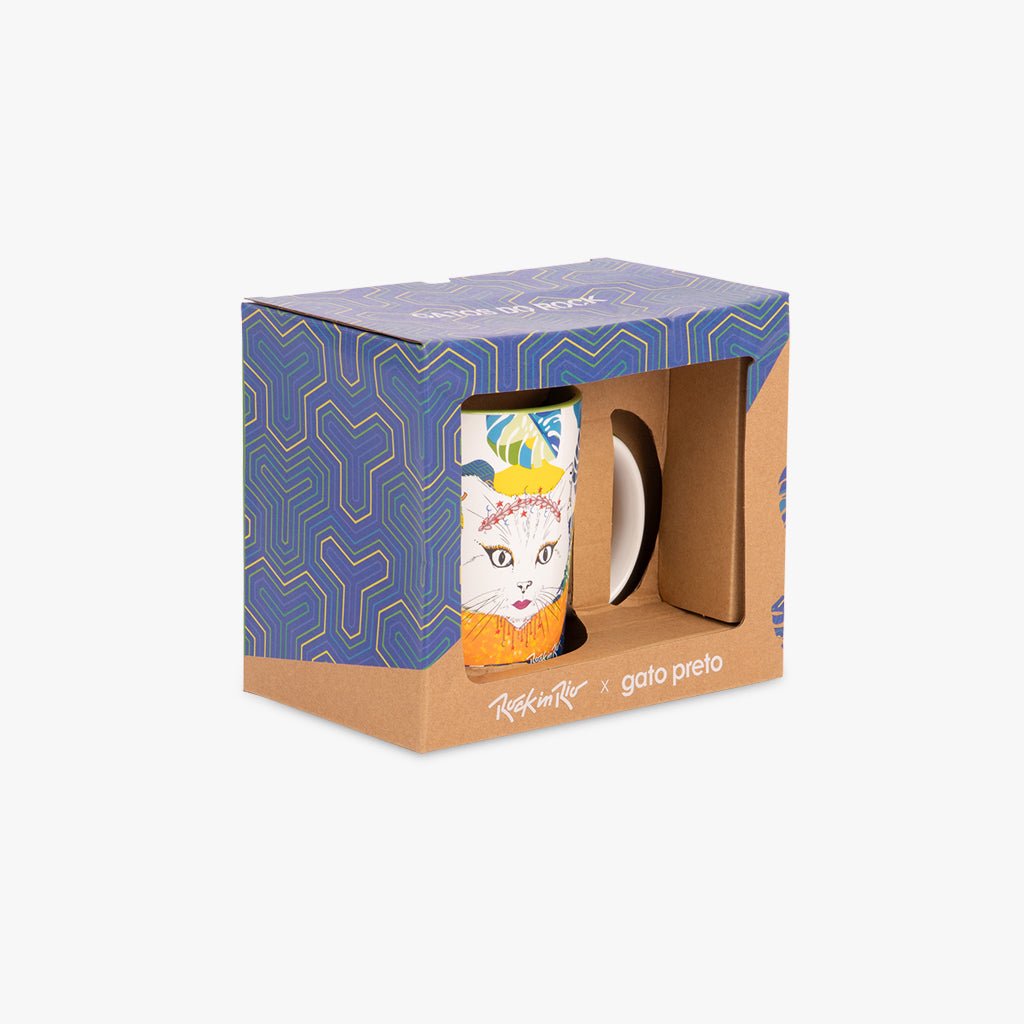 Caneca MBP GATOS DO ROCK - Gato Preto