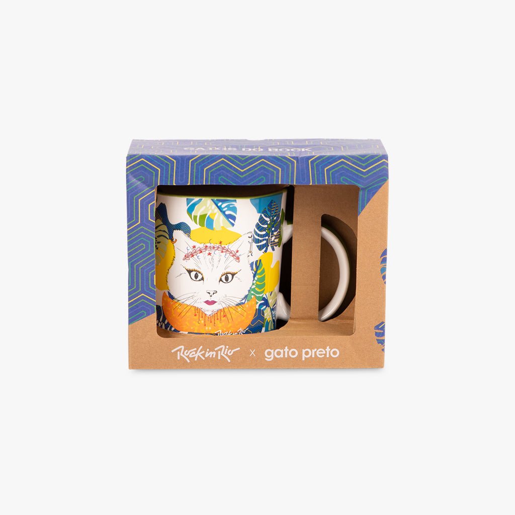 Caneca MBP GATOS DO ROCK - Gato Preto