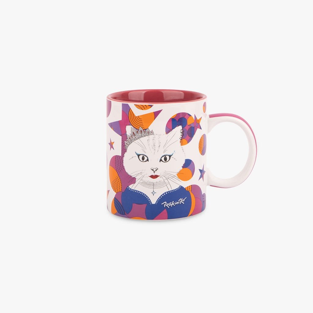 Caneca Pop GATOS DO ROCK - Gato Preto
