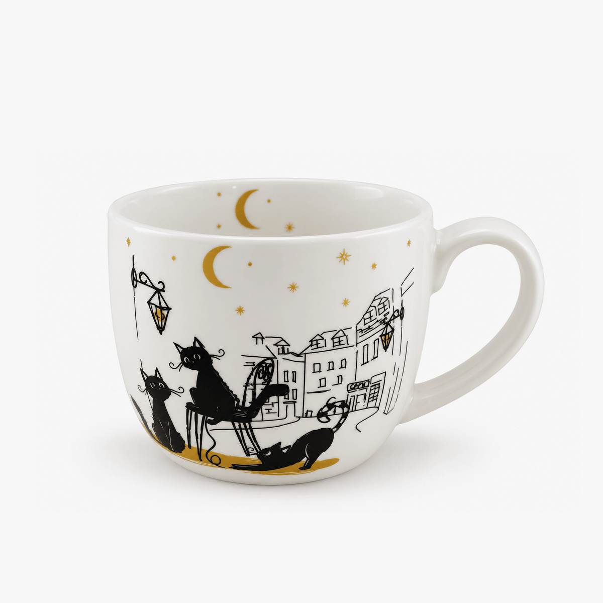 CanecaAlmGatos 380 ml CAT CREW - Gato Preto