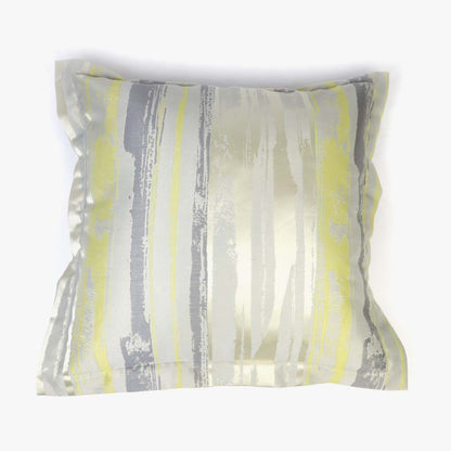 Capa de Almofada Abstrato Amarelo e Cinza LAKI - Gato Preto