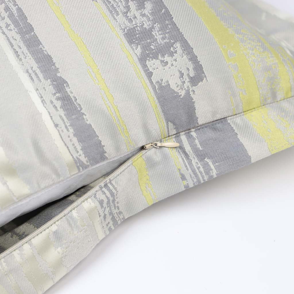 Capa de Almofada Abstrato Amarelo e Cinza LAKI - Gato Preto