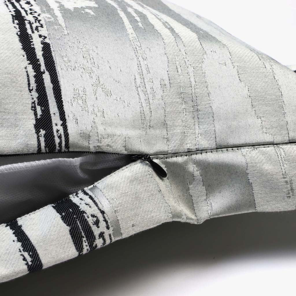 Capa de Almofada Abstrato Preto e Cinza LAKI - Gato Preto