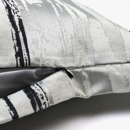 Capa de Almofada Abstrato Preto e Cinza LAKI - Gato Preto