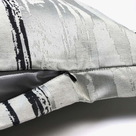 Capa de Almofada Abstrato Preto e Cinza LAKI - Gato Preto