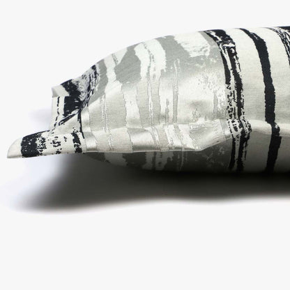 Capa de Almofada Abstrato Preto e Cinza LAKI - Gato Preto