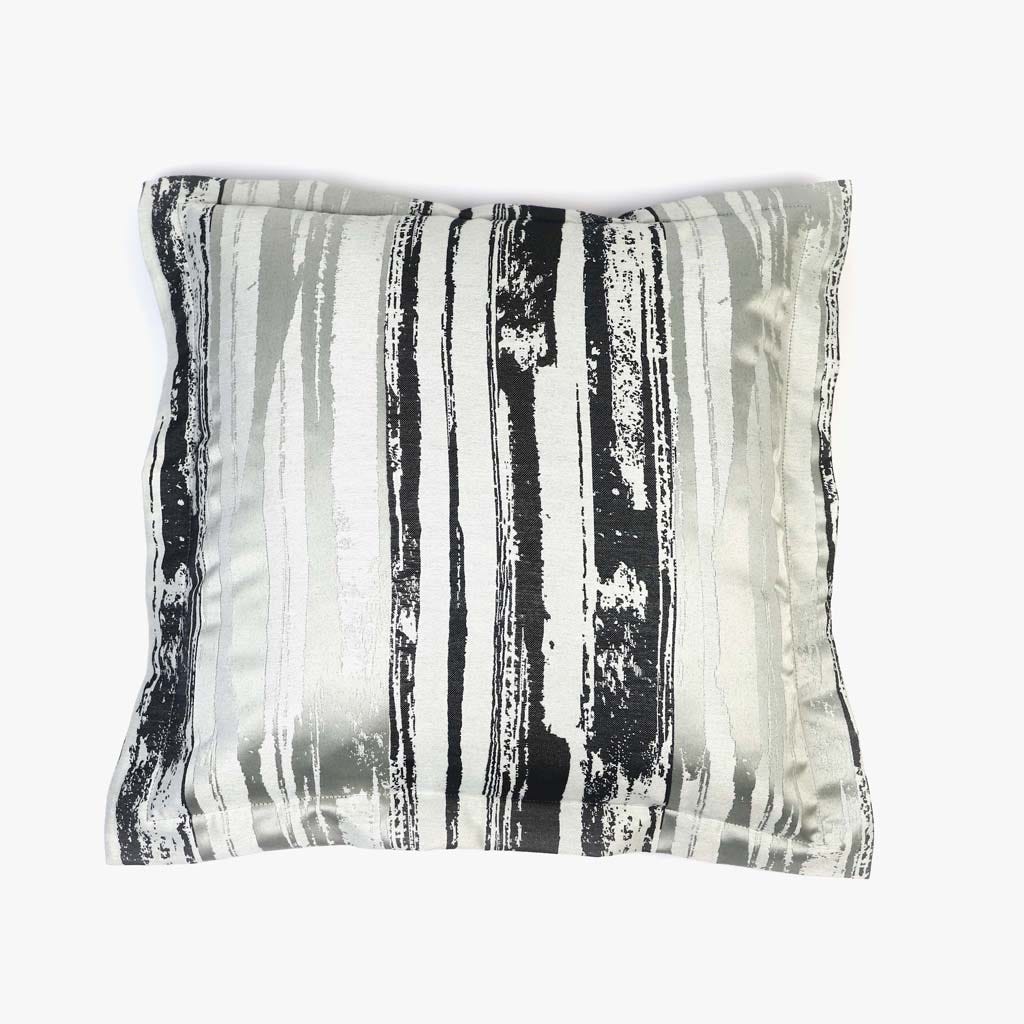 Capa de Almofada Abstrato Preto e Cinza LAKI - Gato Preto