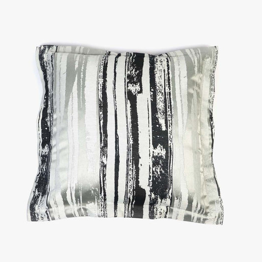 Capa de Almofada Abstrato Preto e Cinza LAKI - Gato Preto