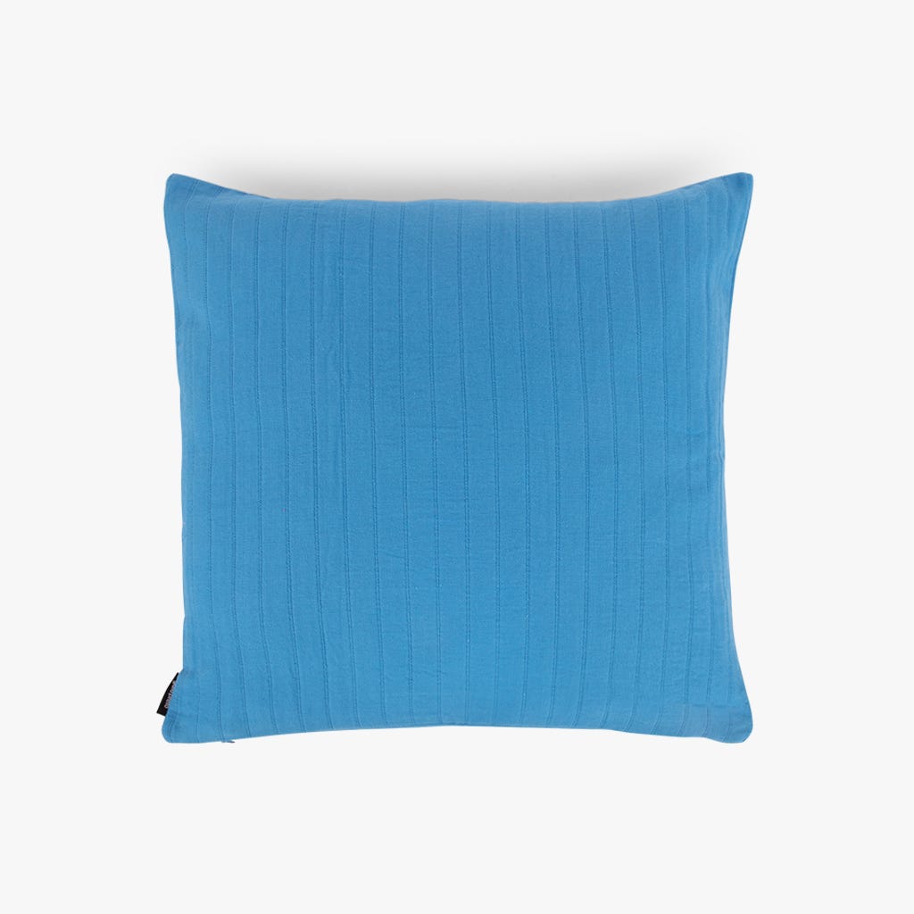 Capa de Almofada Algodão Azul PALMI - Gato Preto