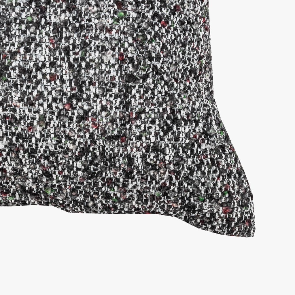 Capa de Almofada Bouclé Preto ALBA - Gato Preto