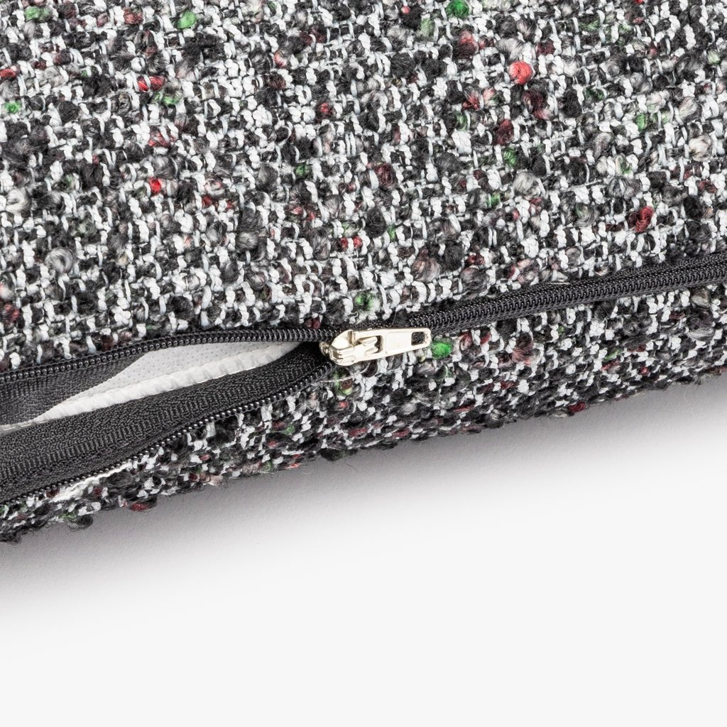 Capa de Almofada Bouclé Preto ALBA - Gato Preto