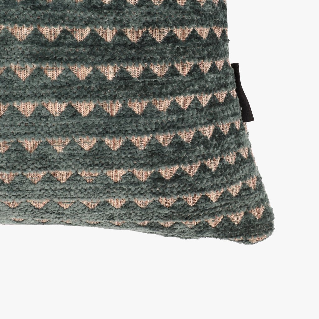 Capa de Almofada Chenile Círculos Verde 60x60 INDIE - Gato Preto