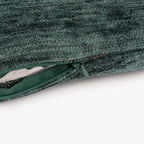 Capa de Almofada Chenile Verde 40x40 INDIE - Gato Preto