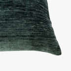 Capa de Almofada Chenile Verde 40x40 INDIE - Gato Preto