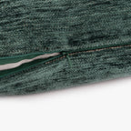 Capa de Almofada Chenile Verde 60x60 INDIE - Gato Preto