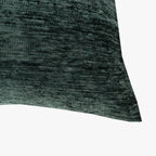Capa de Almofada Chenile Verde 60x60 INDIE - Gato Preto