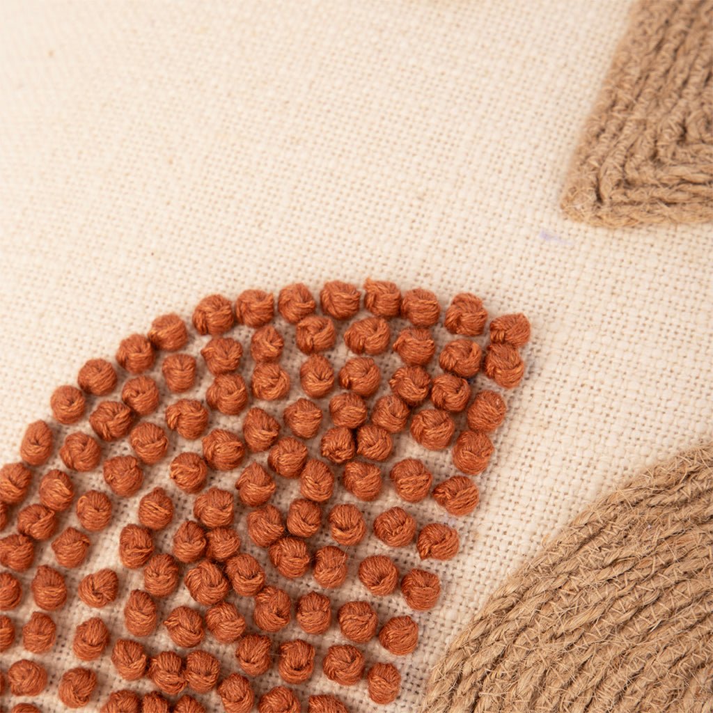 Capa de Almofada Circulos Bordada COMPORTA - Gato Preto