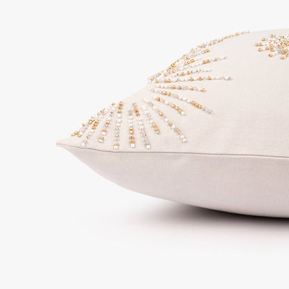 Capa de Almofada com Missangas Cinzenta NEW BRIGHT - Gato Preto