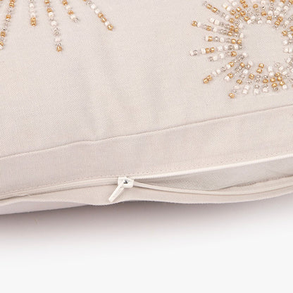 Capa de Almofada com Missangas Cinzenta NEW BRIGHT - Gato Preto