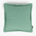 Capa de Almofada com Pesponto Folha Verde 60x60+3 AURA - Gato Preto