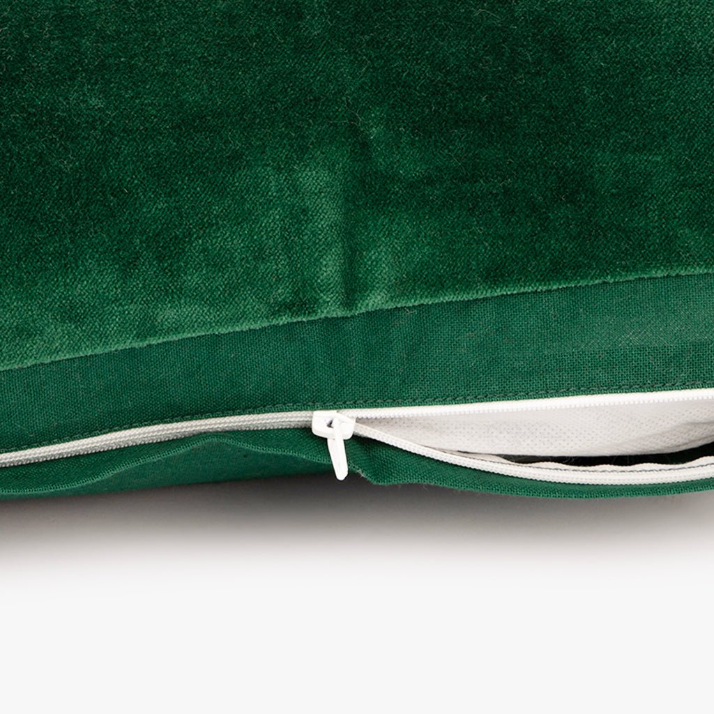 Capa de Almofada de Veludo Joyfull Verde COZY - Gato Preto