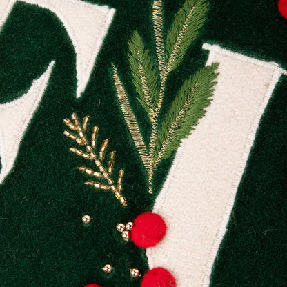 Capa de Almofada de Veludo Joyfull Verde COZY - Gato Preto