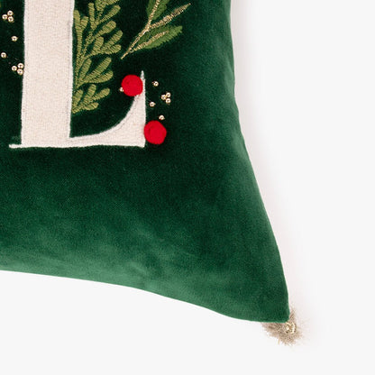 Capa de Almofada de Veludo Joyfull Verde COZY - Gato Preto