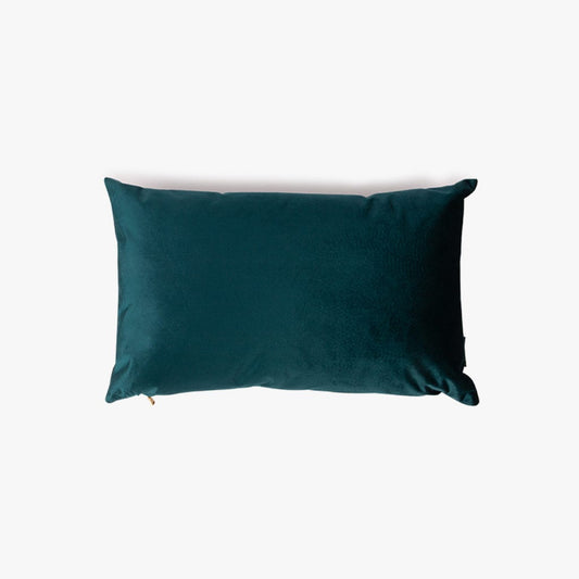 Capa de Almofada de Veludo Verde Escuro PALACE - Gato Preto