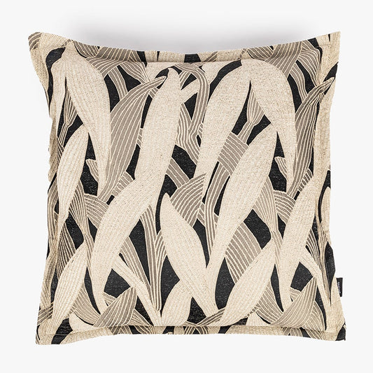 Capa de Almofada Folhas Preto ALBA - Gato Preto