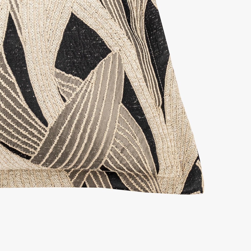 Capa de Almofada Folhas Preto ALBA - Gato Preto