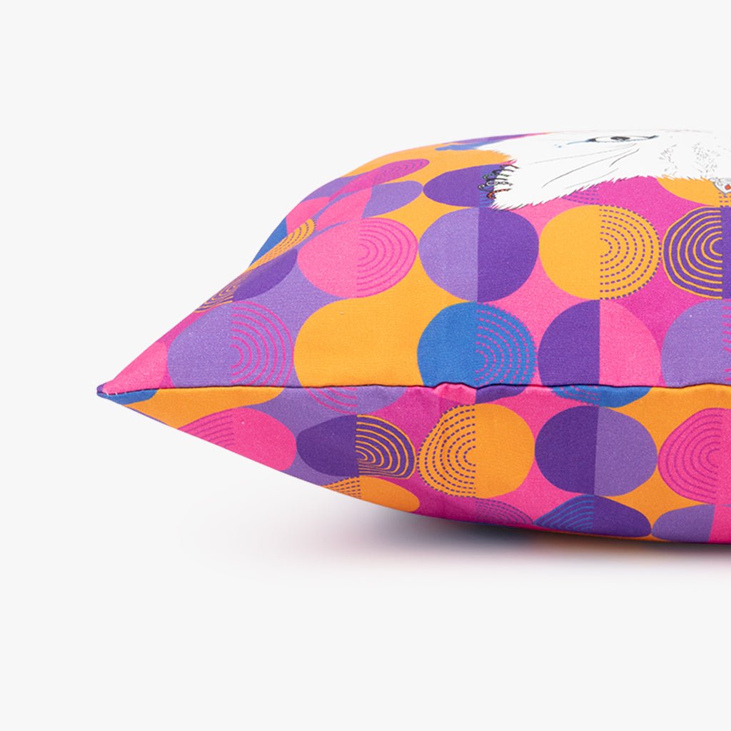 Capa de Almofada Gato Pop GATOS DE ROCK - Gato Preto