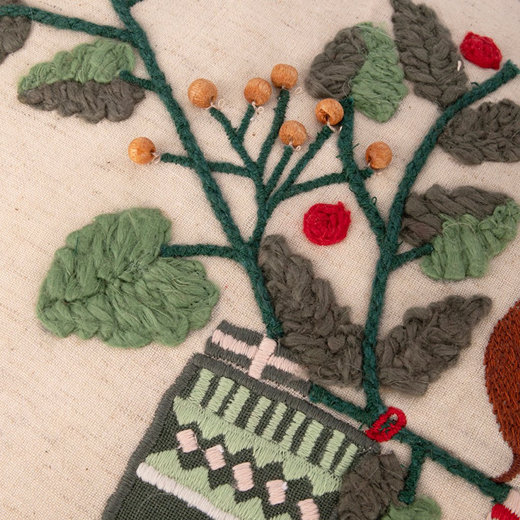 Capa de Almofada Meias de Natal COZY - Gato Preto