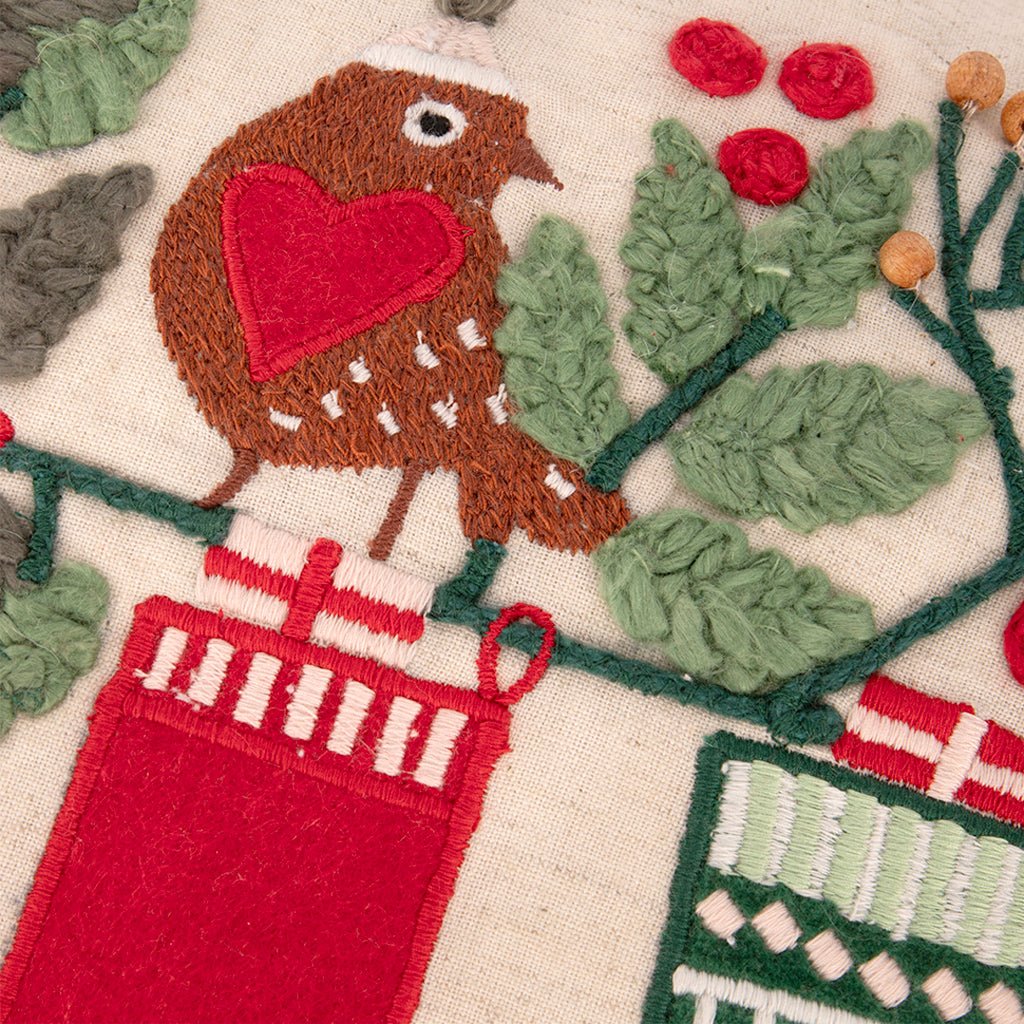 Capa de Almofada Meias de Natal COZY - Gato Preto